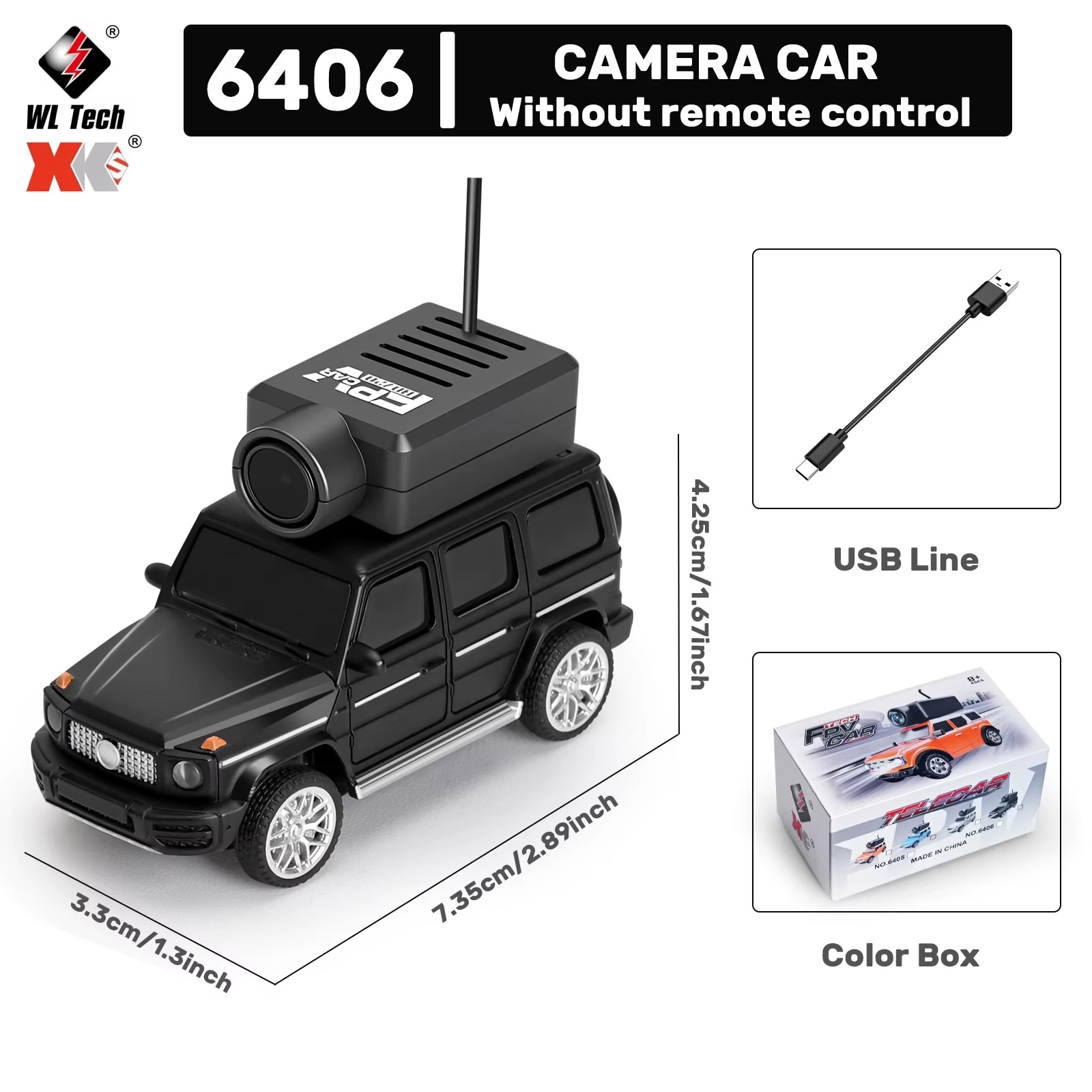 ماشین کنترلی مینی 1:64 با دوربین FPV