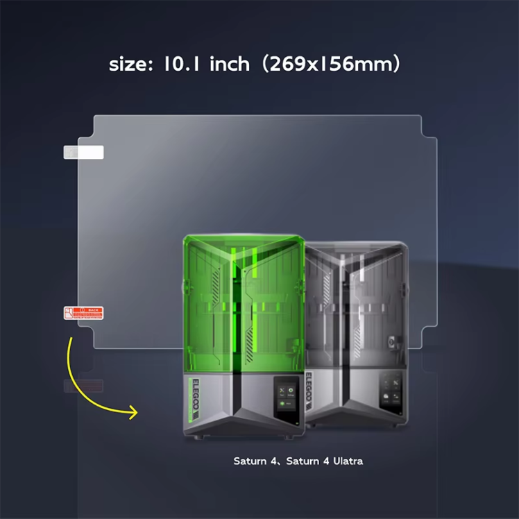 فیلم محافظ صفحه نمایش پرینتر سه‌بعدی Elegoo Saturn 4 Ultra