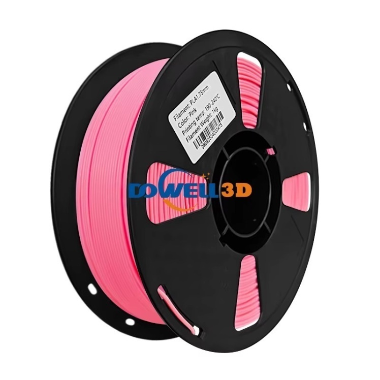 فیلامنت پرینتر سه بعدی PLA برند Dowell رنگ صورتی