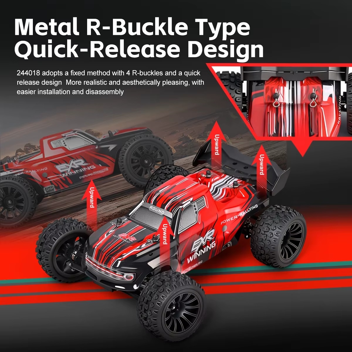  ماشین کنترلی Serpent Spyder Truggy مدل SJY-244018 