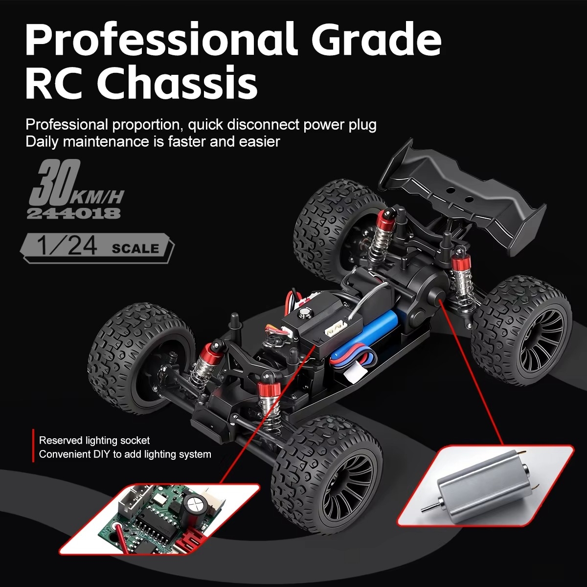  ماشین کنترلی Serpent Spyder Truggy مدل SJY-244018 