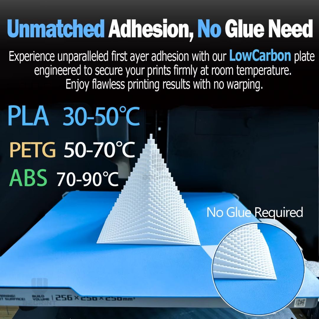 صفحه چاپ Cool Plate مخصوص پرینترهای سهبعدی سری Bambu Lab X1 / X1C / P1S / P1P / A1