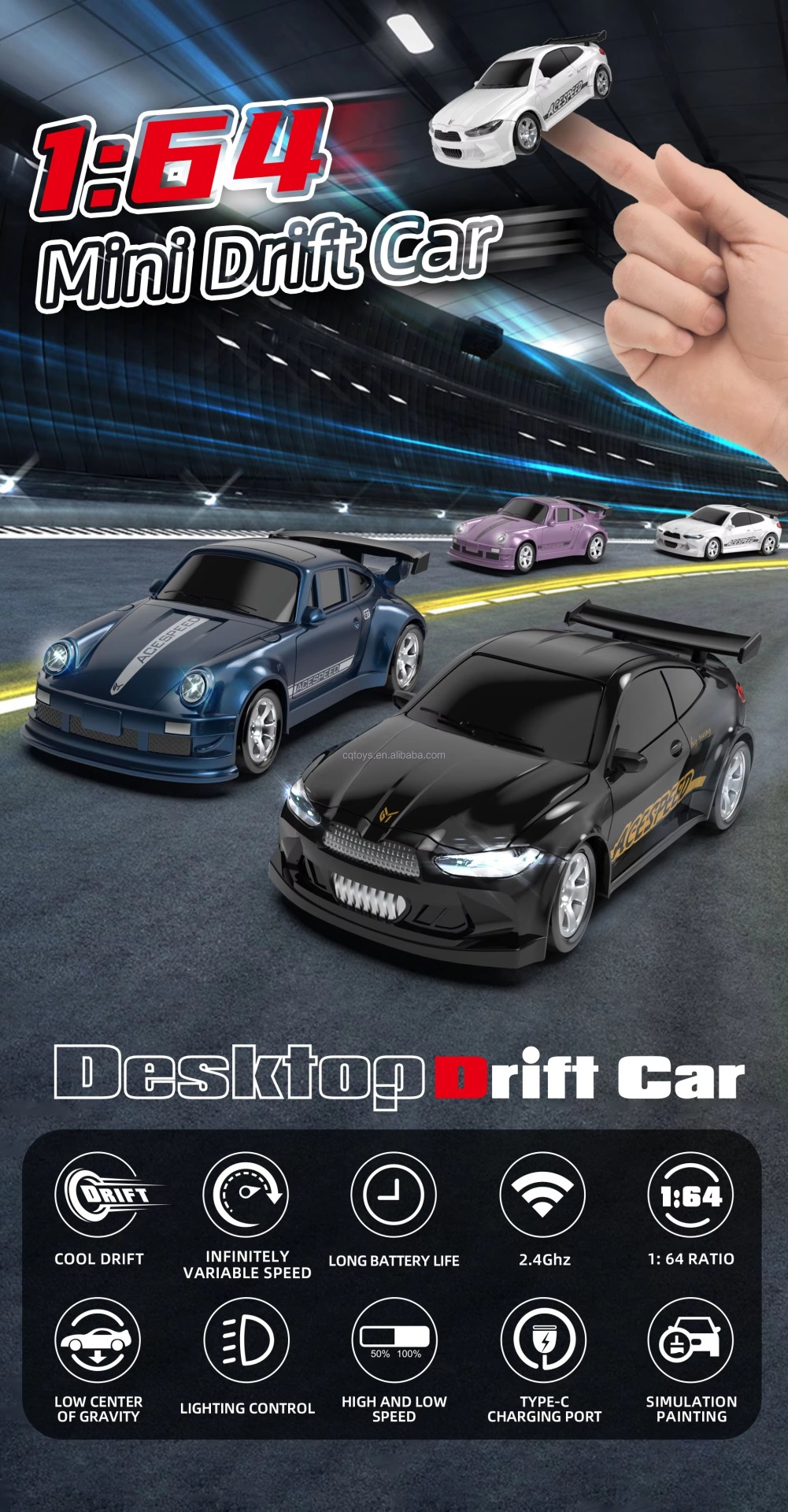 ماشین کنترلی دریفت مینی ۱:۶۴